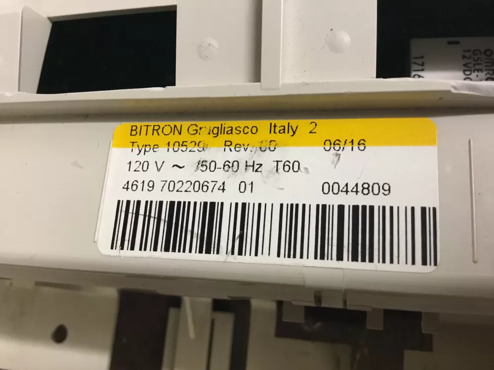 Whirlpool 4619 70220674 01 Washer Control Board CCU AZ14609 | NRV307