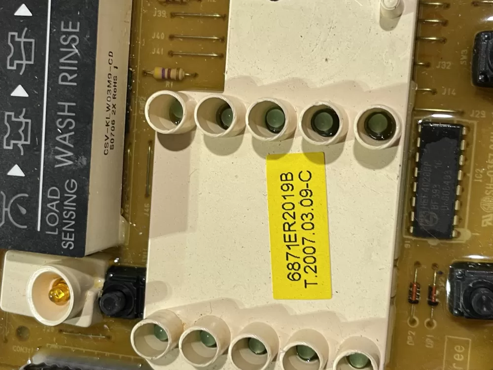 LG 6870EC9230A 6871ER2019B Washer Control Board AZ166985 | Wmv222
