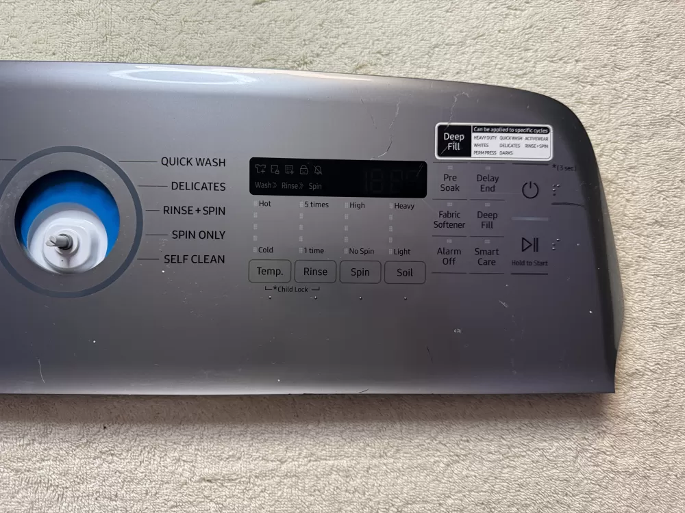 Samsung DC64-03825G Washer Control Board Panel Console Display AZ9240 | V358