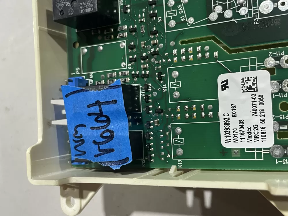 Kitchenaid W10293892 Control Board display AZ185926 | Wmv664