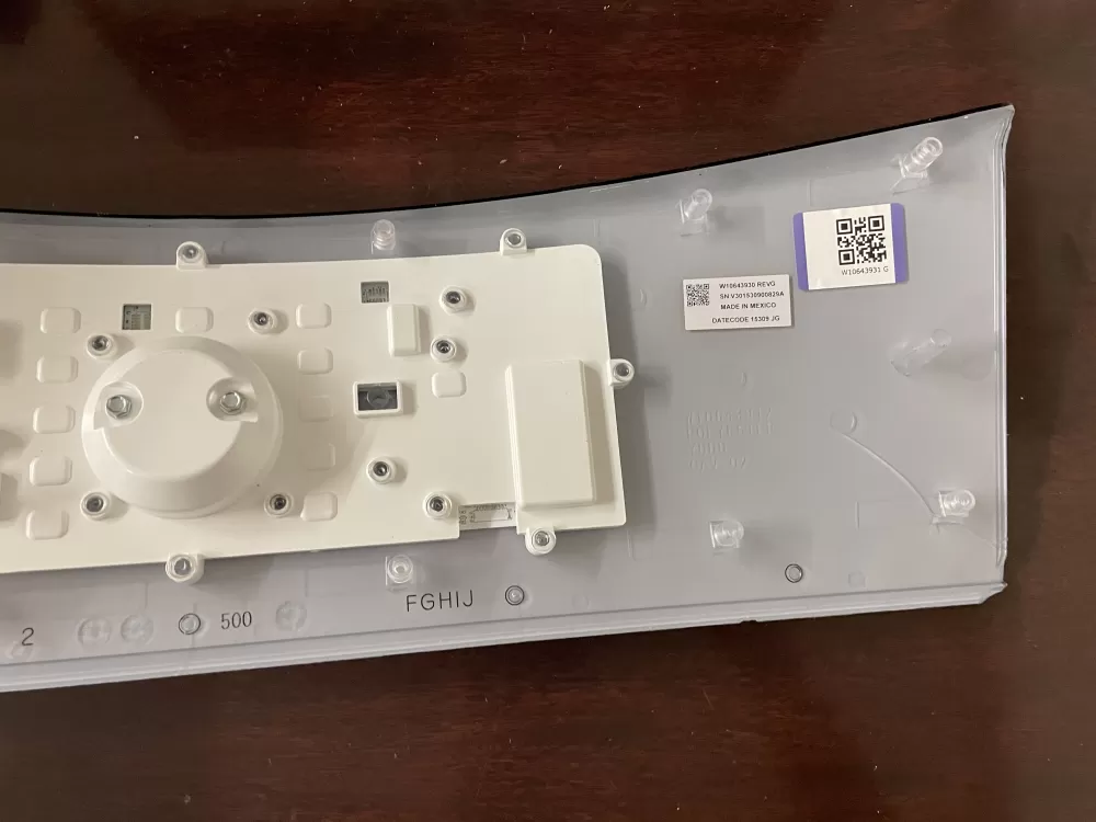 Whirlpool Kenmore W10643930 W106439301 Control Board Overlay AZ27869 | KMV203