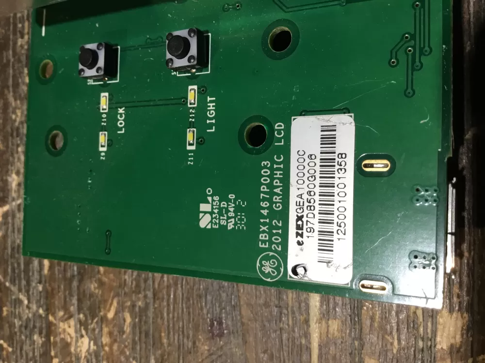 Whirlpool 197D8560G006  Control Board Graphic Card Lcd AZ60384 | NR2035