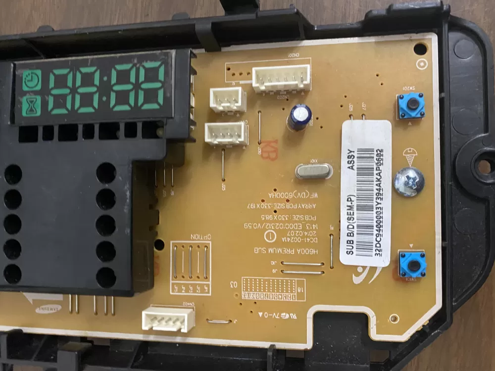 Samsung DC94 00003Y Dryer Interface Control User Board AZ31500 | BK1673