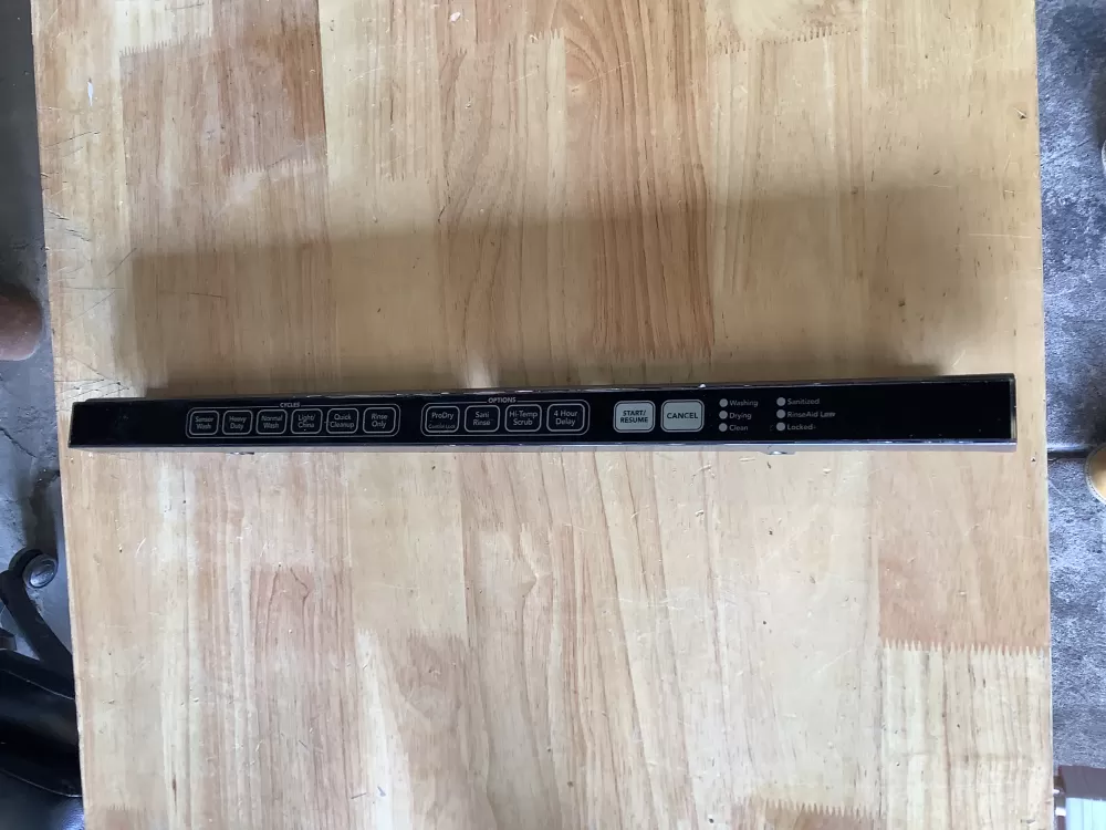 Whirlpool  KitchenAid WPW10117977  AP6015270  W10117977  814300149  4440588  PS11748545 Dishwasher Control Panel