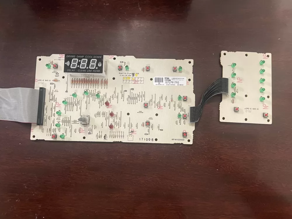 GE 212D1119P005 WE4M385 Dryer Control Board