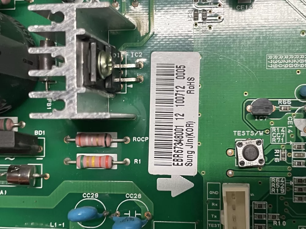 LG EBR67348001 12 Refrigerator Control Board AZ12382 | 581