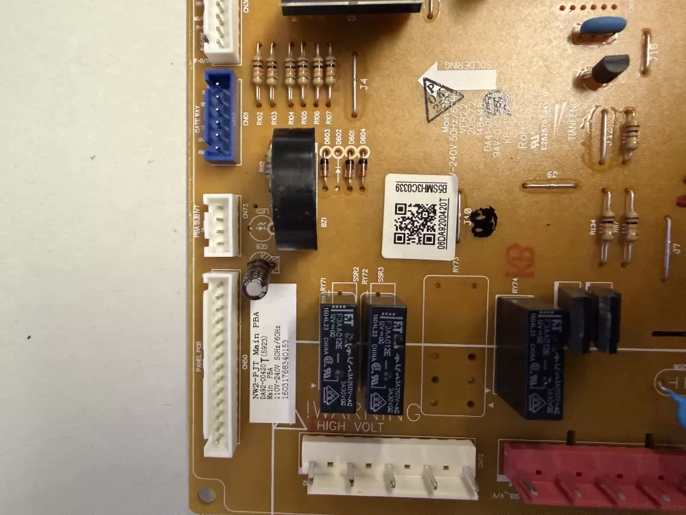 Samsung DA92 00420T DA9200420T Refrigerator Control Board AZ219178 | KM2585