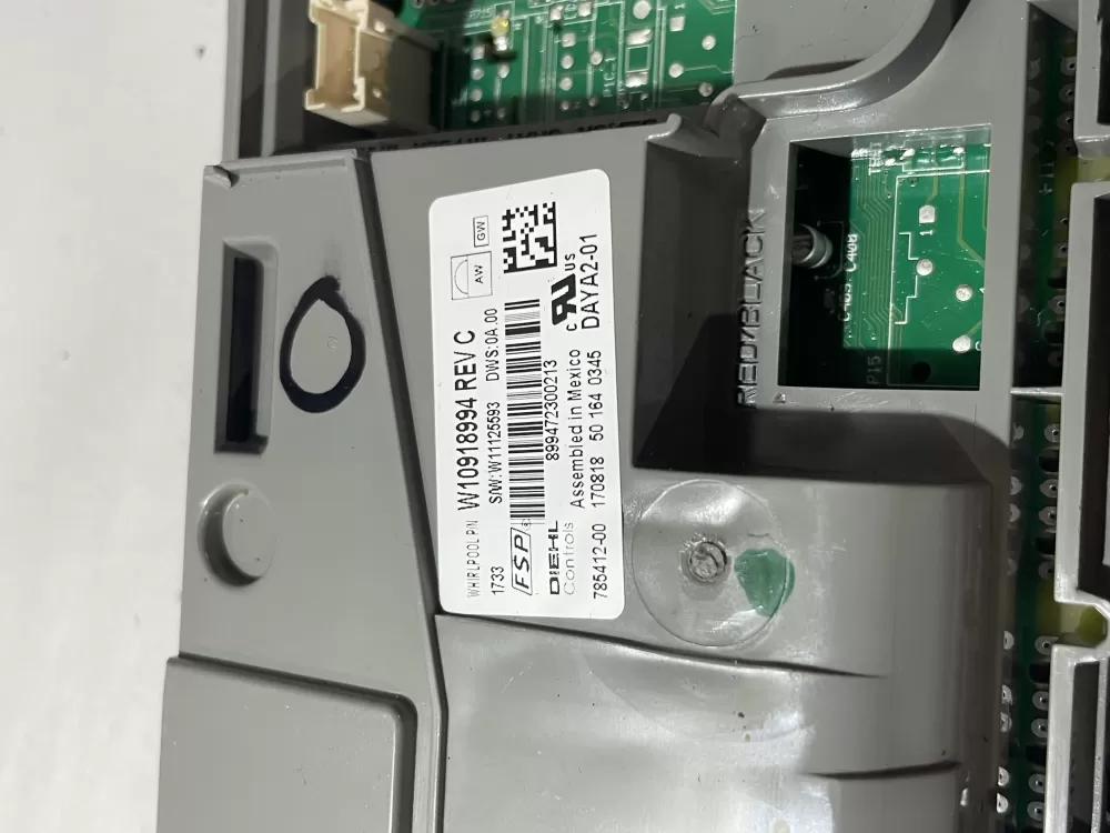 W10918994 W11131683 W11170192 Dishwasher Control Board AZ199799 | Wm2780