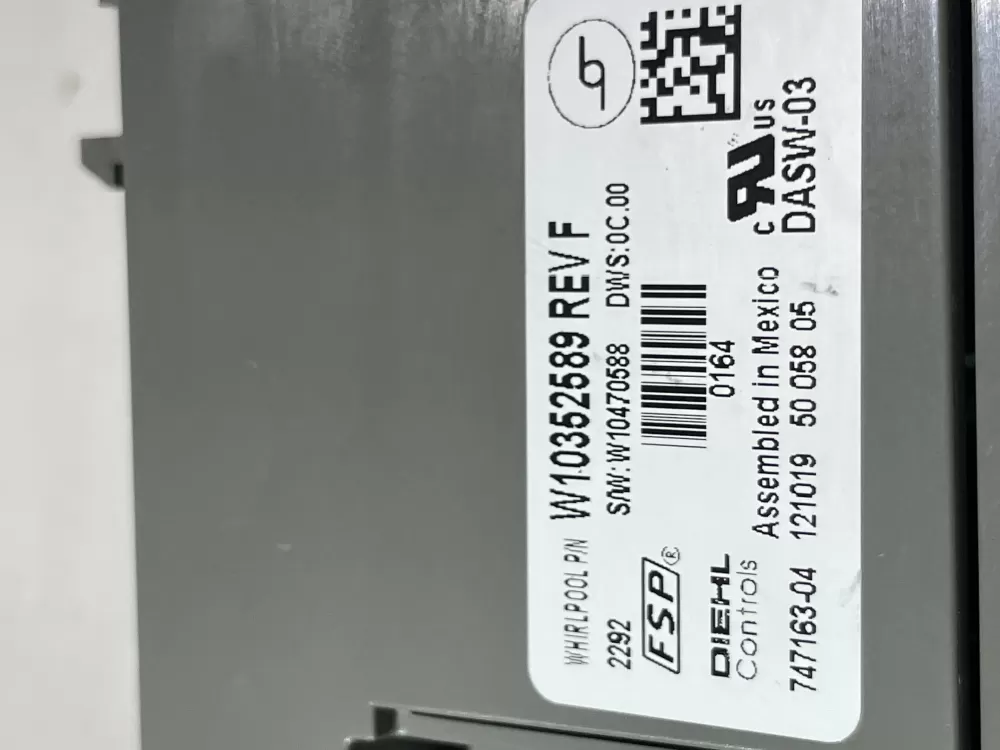Maytag AP5607137 W10352589 W10486463 Dishwasher Control Board AZ145766 | Wm2435