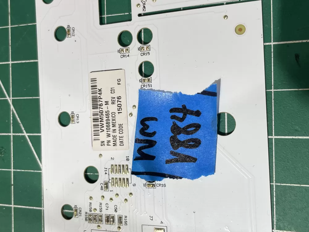 Whirlpool W10689465 Washer Control Board Interface AZ193464 | Wmv884