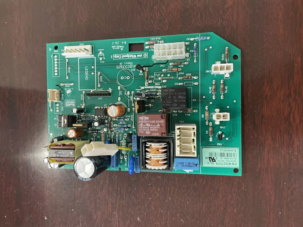 Whirlpool  KitchenAid  Kenmore  Jenn-Air AP6019378 W10205552 W10268635 W10317076 WPW10317076 PS11752684 Refrigerator Control Board