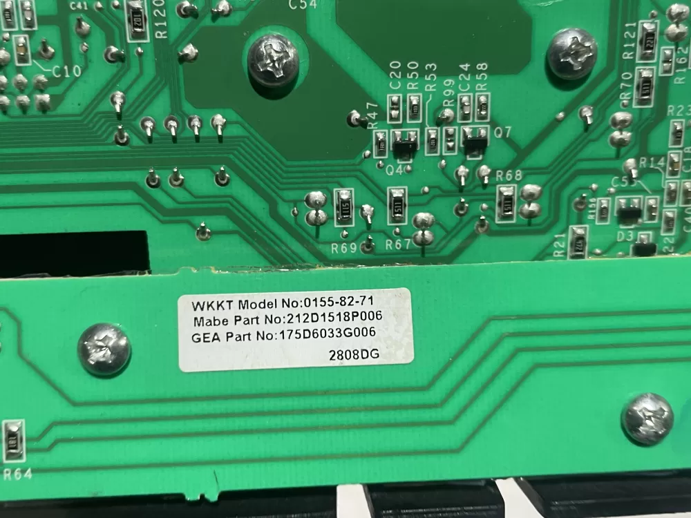 GE 175D6033G006 212D1518P006 WE4M419 Dryer Control Board AZ140777 | Wmv498