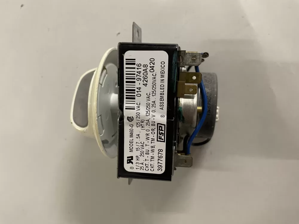 Whirlpool  Maytag  Kenmore AP6009039 3977678 3977678R WP3977678 PS11742181 Dryer Timer