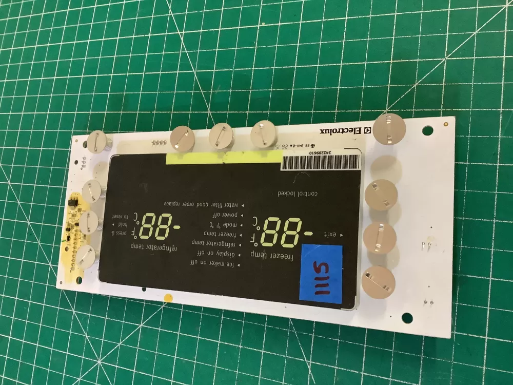 Electrolux 242209727 Refrigerator UI Display Control Board AZ206625 | NR1115