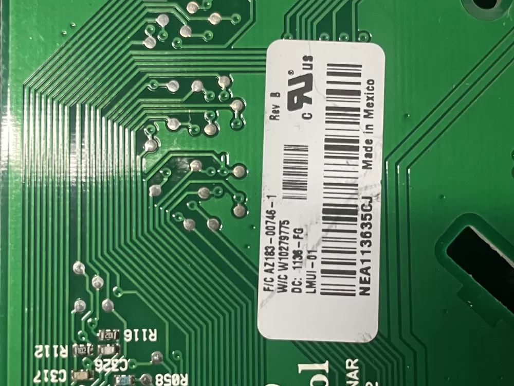 Whirlpool W10279775 W1001230 Dryer Control Board AZ12929 | 1176
