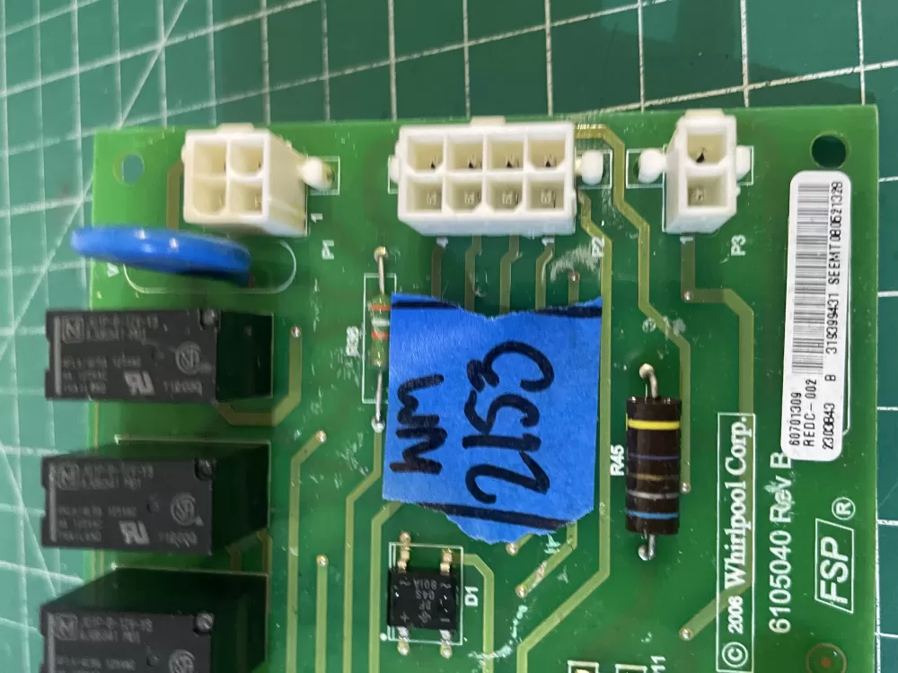 Whirlpool refrigerator control board WP2318054 AZ200834 | Wm2153