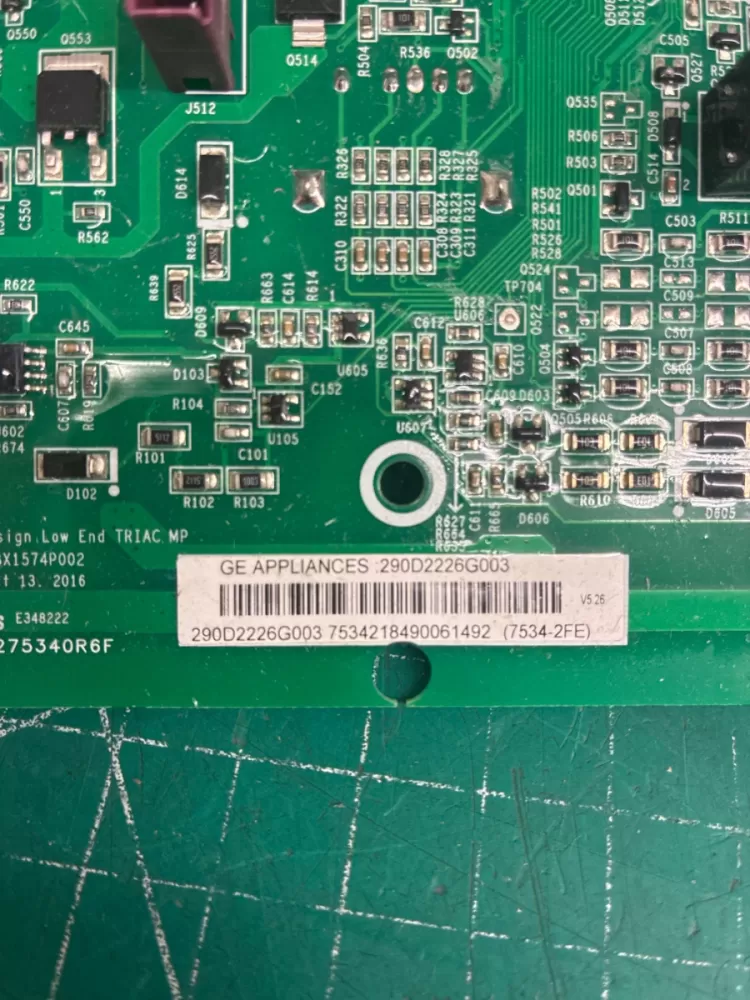 290D226G003 GE Washer Board - Control
