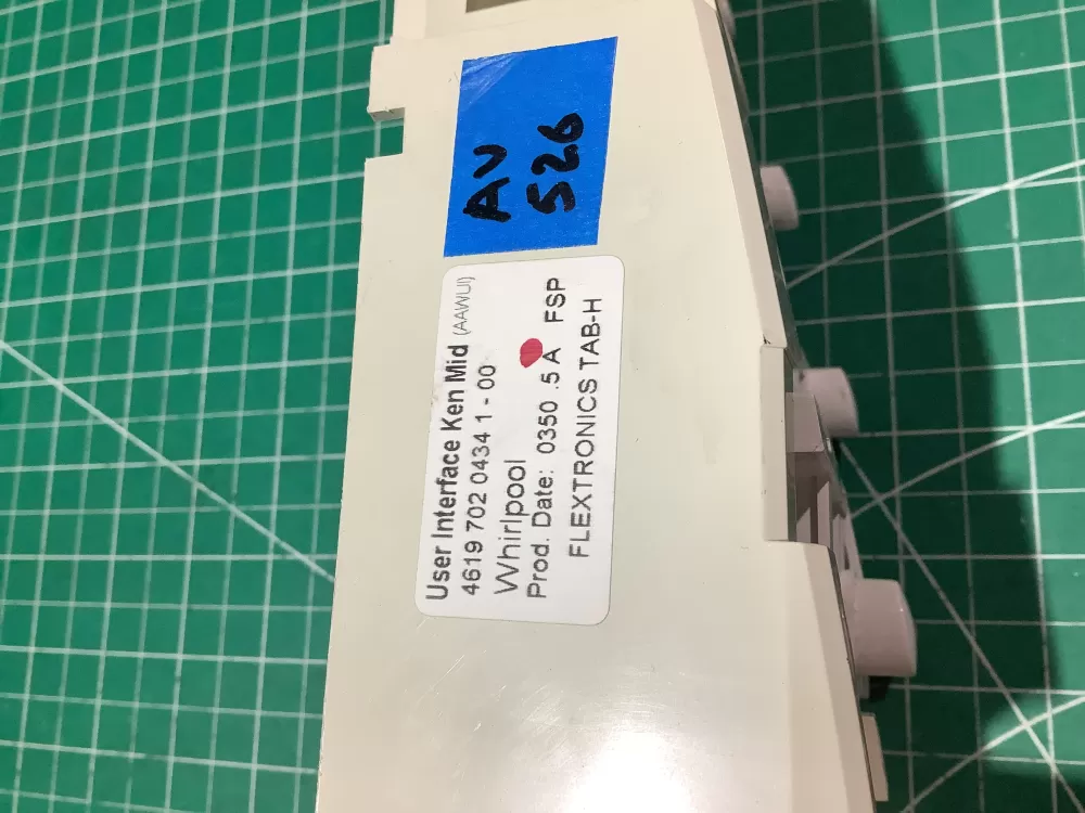 Whirlpool 4619 702 0434 1 - 00 Washer Control Board AZ185576 | AV526