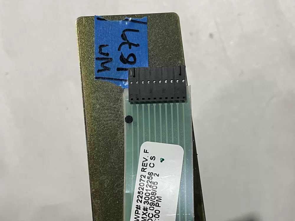 Kenmore Refrigerator Button Control Board # 2252072 Rev. F AZ185222 | Wm1879