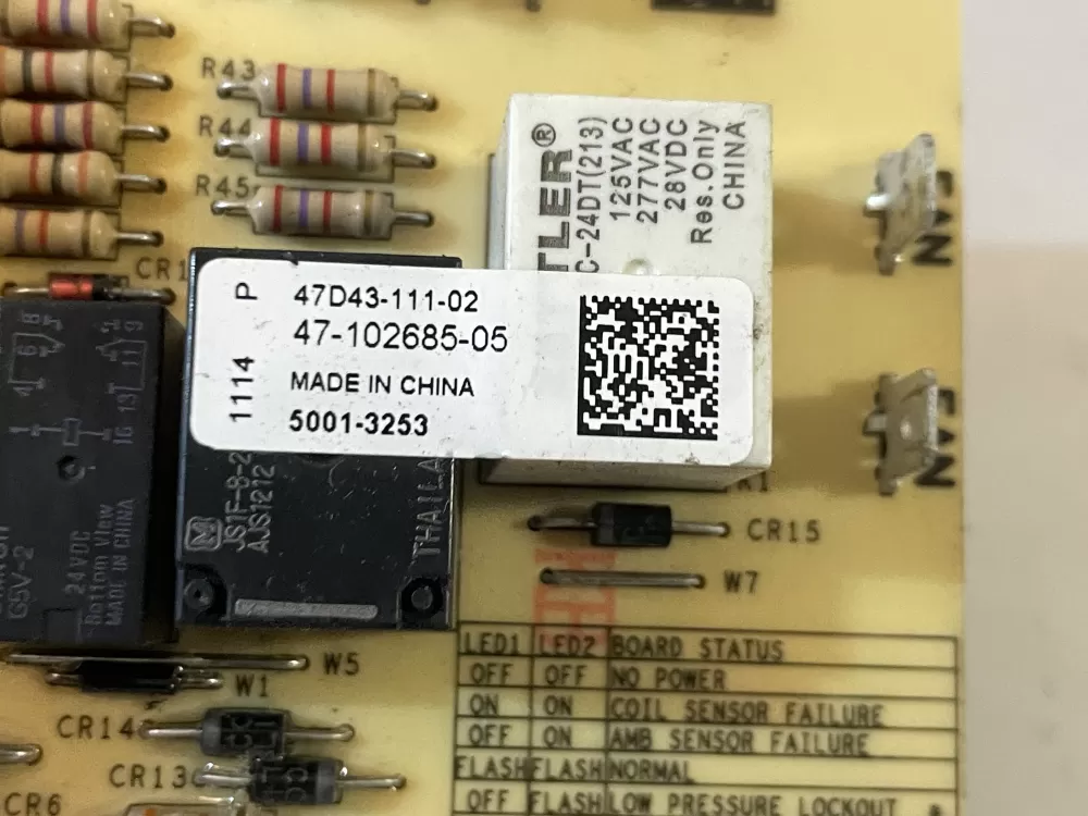 Emerson 47 102685 05 47d43 111 02  d43 Control Board  AZ107930 | Wm577