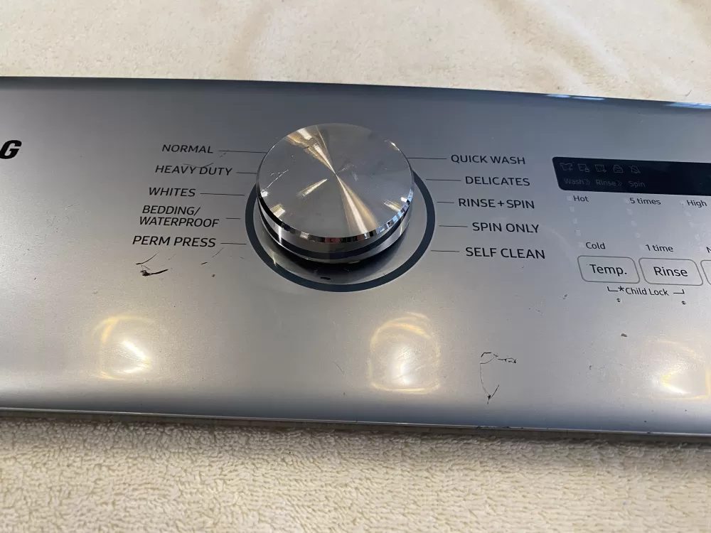 Samsung DC64-03825G Washer Control Board Panel Console Display AZ5555 | V351