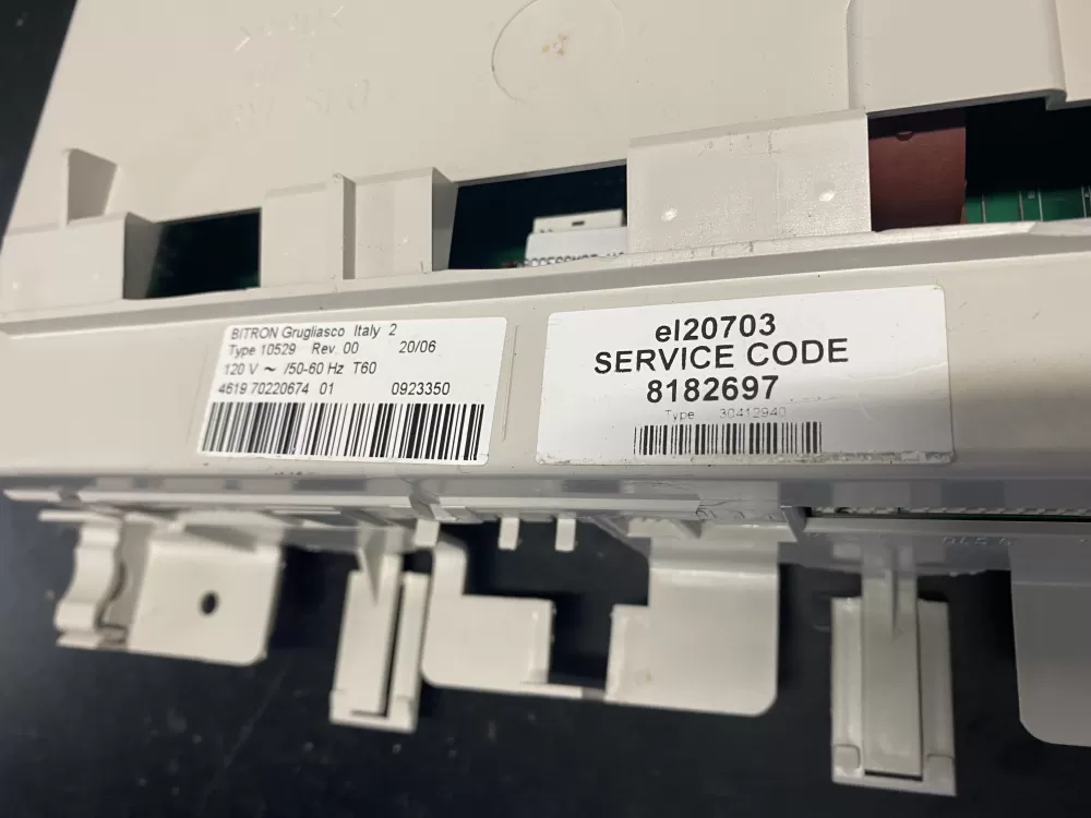 Whirlpool 4619 70220674 01 Washer Control Board CCU AZ16723 | BK1161