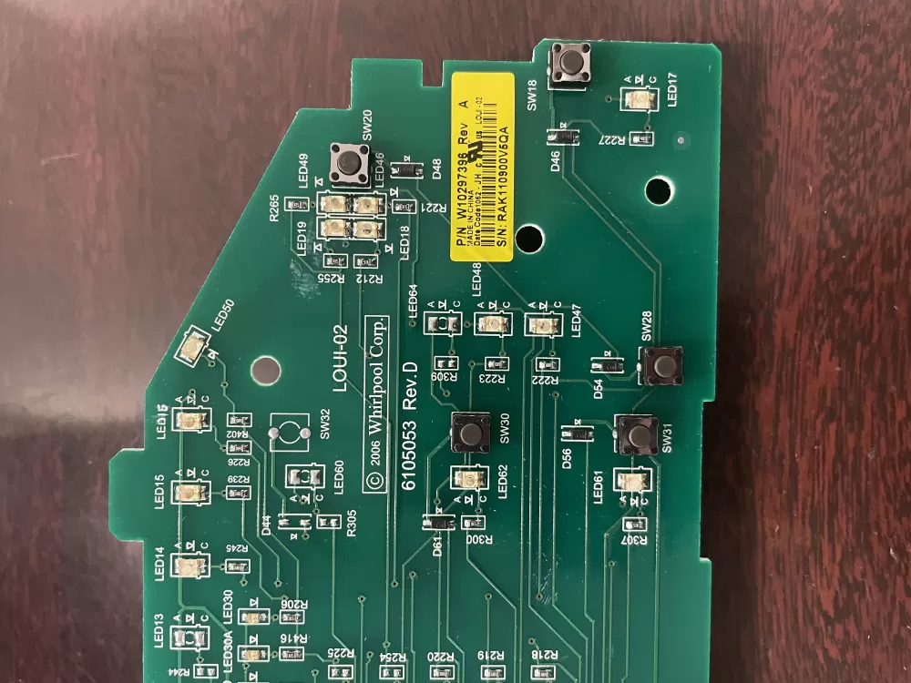 Whirlpool W10297396 WPW10297396 PS11752323 Washer Control Board AZ47118 | KM600