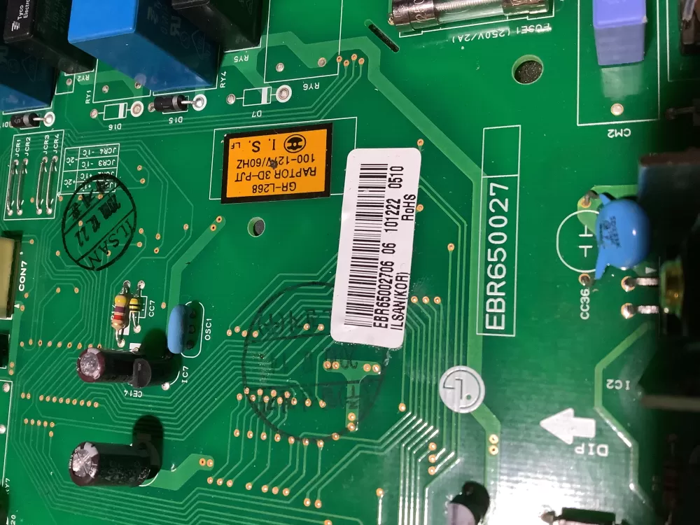 LG Kenmore EBR65002706 Refrigerator Control Board AZ126292 | NR2286