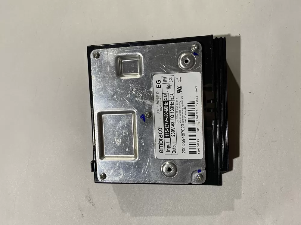 GE 200D5948P023 Refrigerator Inverter Control Board