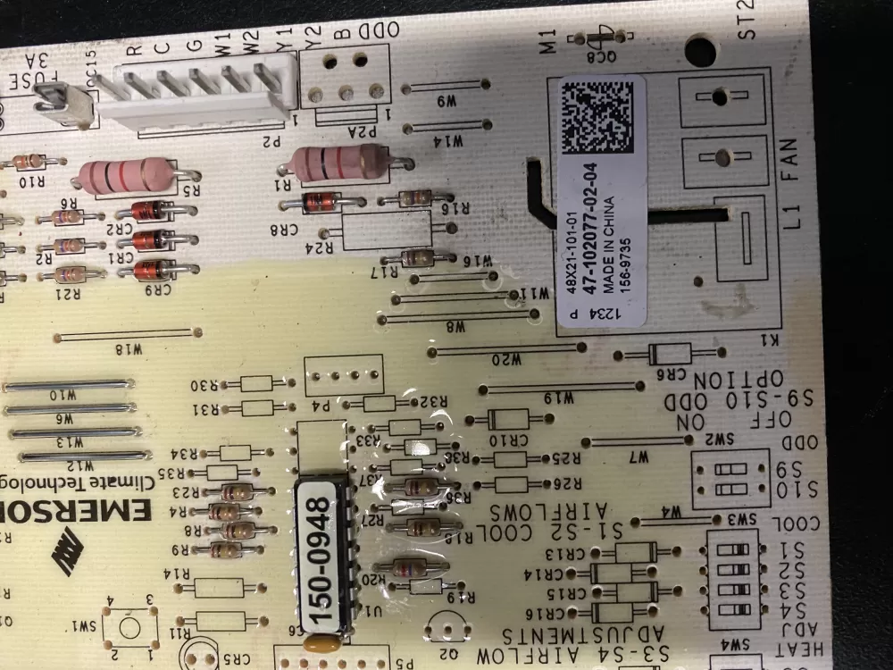 Rheem Air Handler Control Board 47-102077-02-04 156-9735 150-0948  AZ906 | BK611