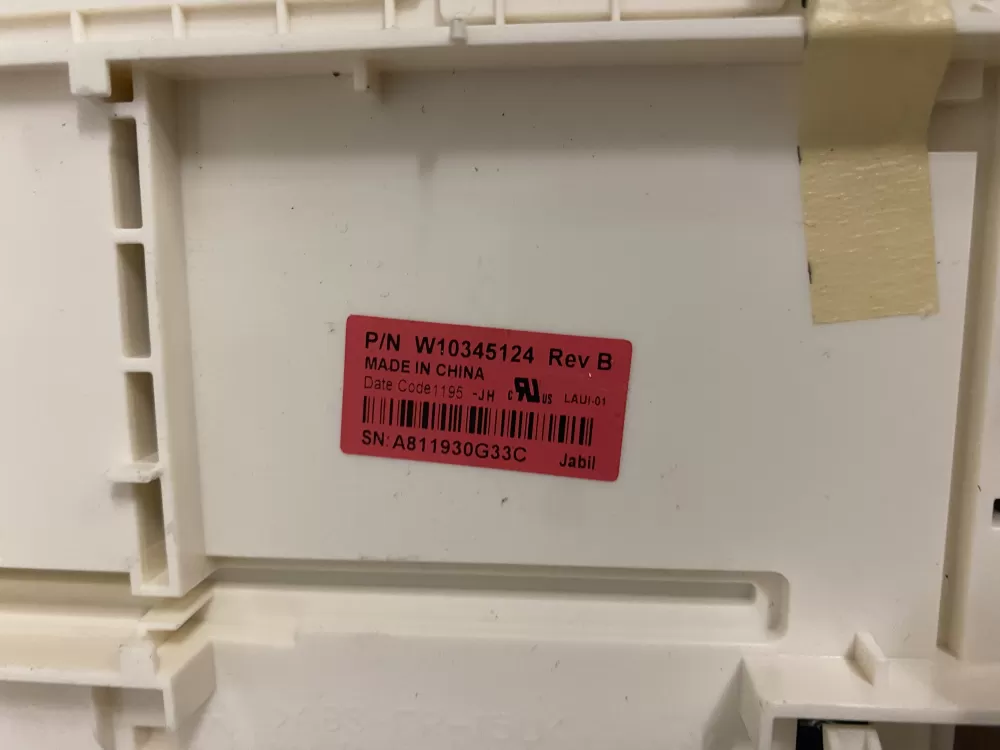 Maytag Whirlpool W10345124 Washer Control Board AZ31647 | BK324