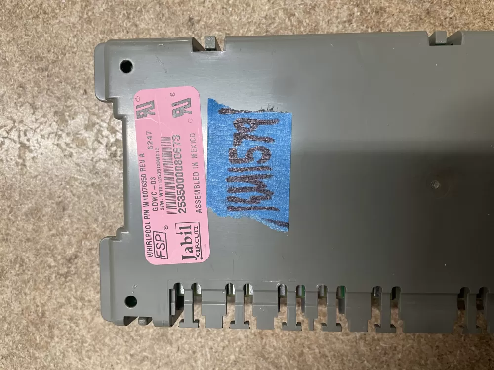 Kenmore KitchenAid W10084141 Dishwasher Control Board AZ7672 | KM1579