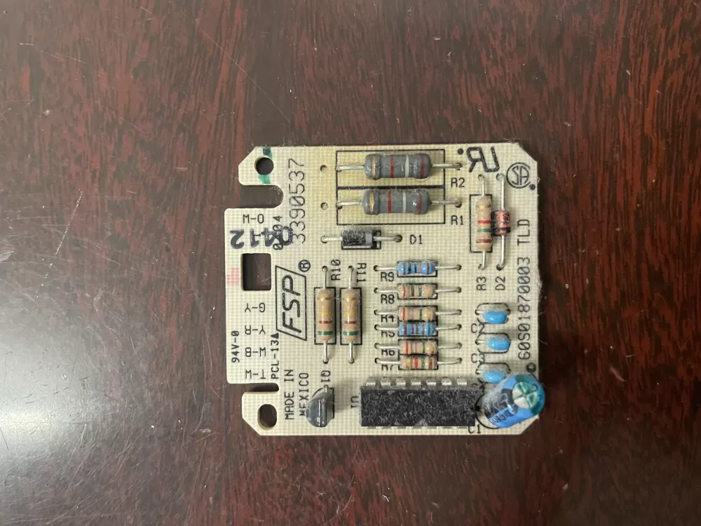 Whirlpool  KitchenAid  Kenmore  Maytag AP6022061  3390537  3390537R  3977407  8558178  8558178R  W10476828 Dryer Moisture Sensor Control Board