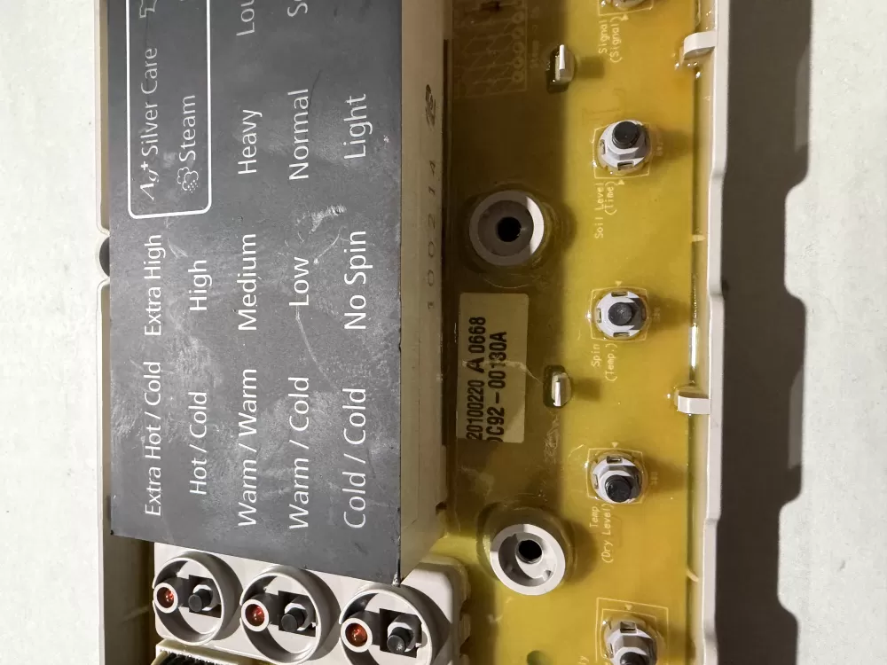 Samsung DC92-00130A DC92-00125A Washer UI Control Board AZ225751 | KMV620