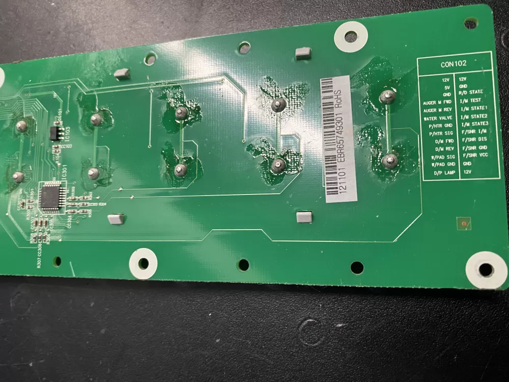 LG EBR65749301 Refrigerator Dispenser Control Board AZ9080 | BK761