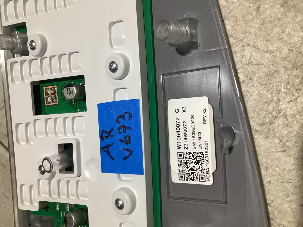 Whirlpool W10825109 W10911021 Washer Control Board Panel AZ114101 | V673