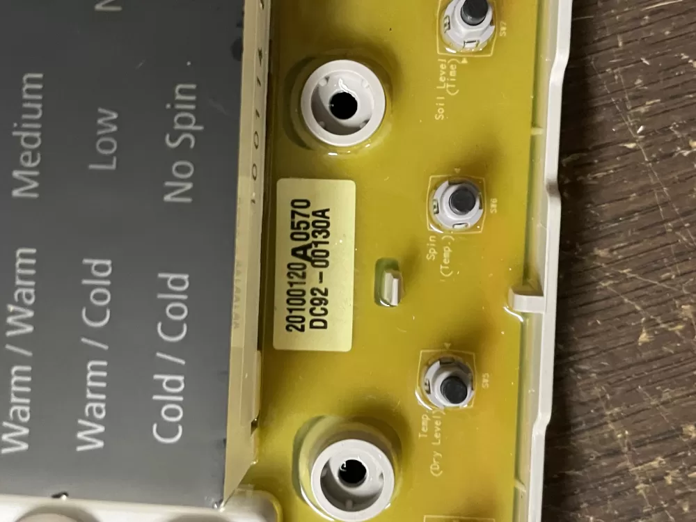 Samsung DC92-00130A DC92-00125A Washer UI Control Board AZ44211 | WMV388