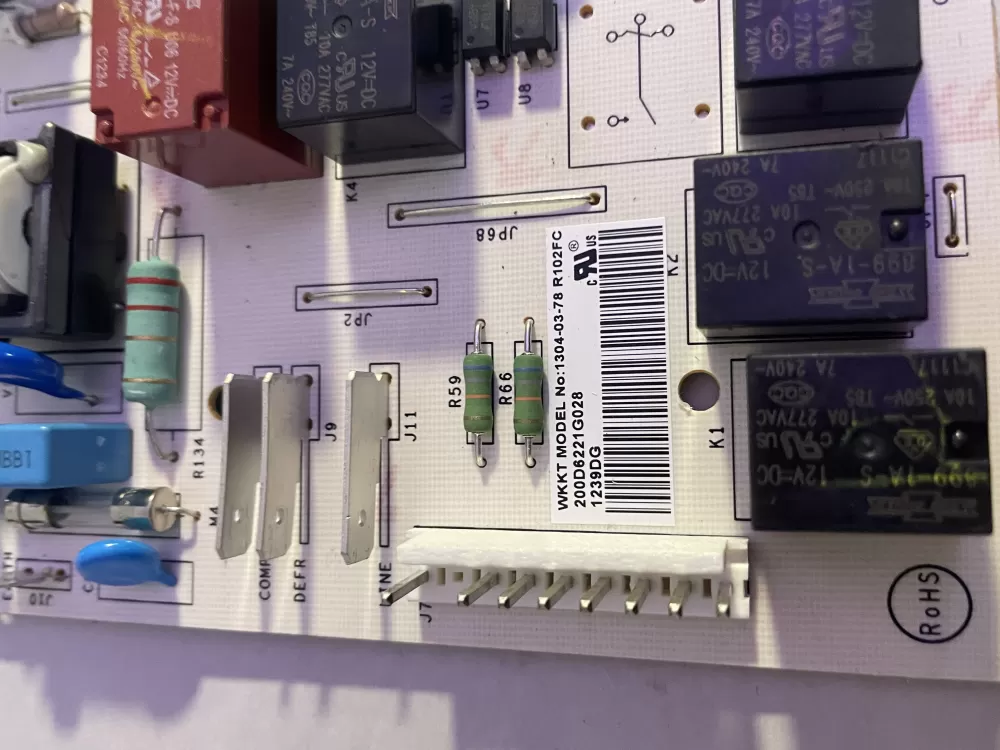 GE 200D6221G028 EBX1110P002 Refrigerator Control Board AZ195821 | Wm1091