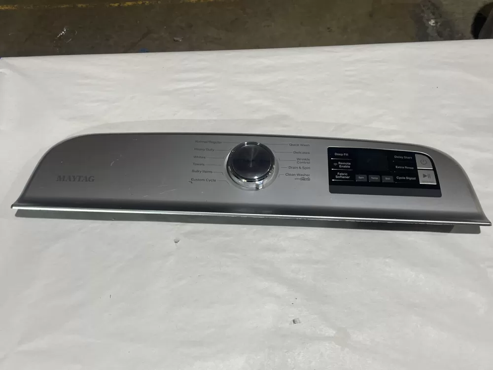 Maytag AP6990309  W11130428  W11413404  KNBASYWSRV1 Washer Console Panel Control Board Assembly