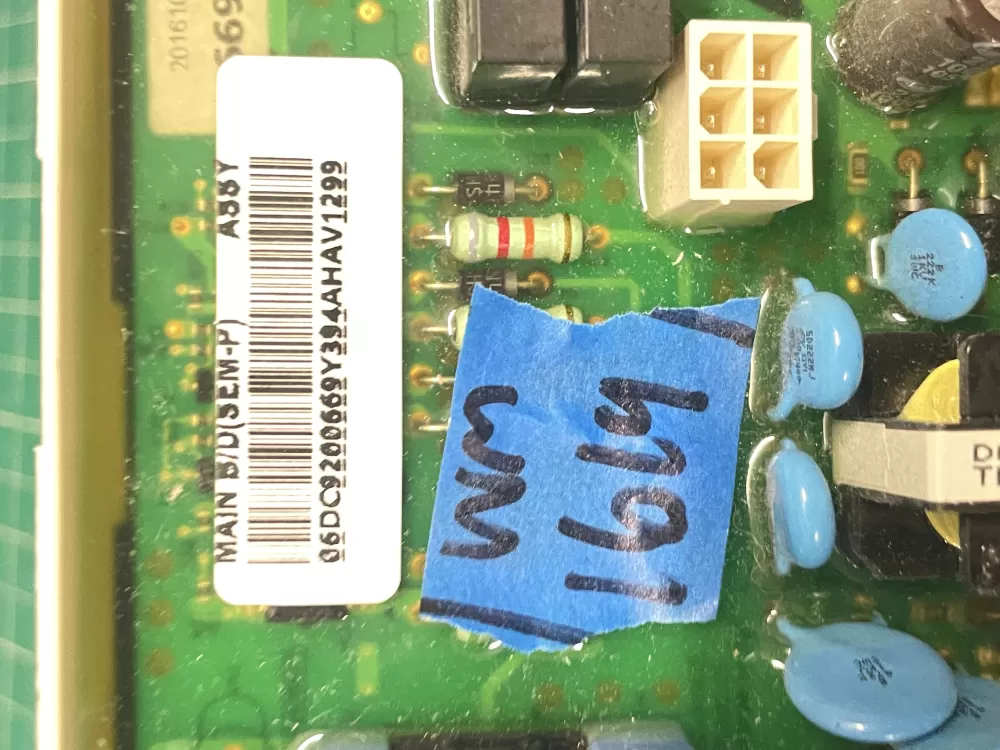 Samsung DC92-01596B Dryer Control Board AZ211071 | Wm1619