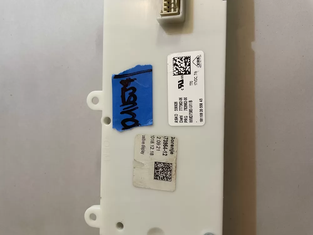 Asko 556926 777562-06 Control Board AZ148545 | KMV534