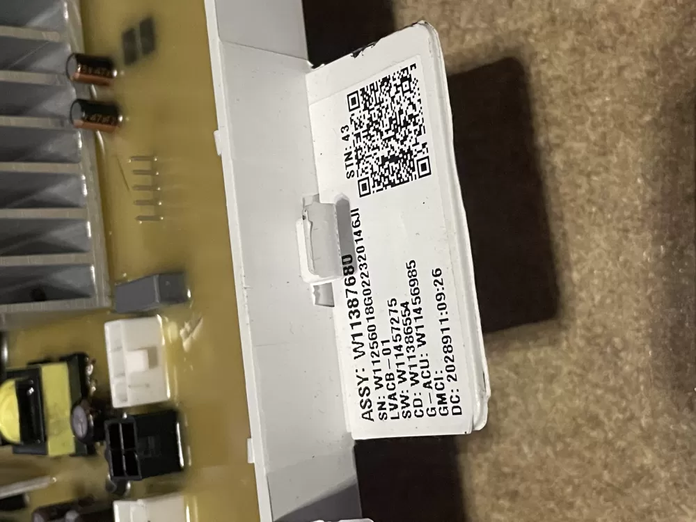 Whirlpool W11387680 W11419051 PS12745520 Washer Control Board