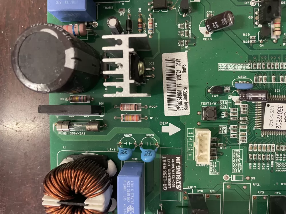 LG EBR67348001 EBR67348001 12 Refrigerator Control Board