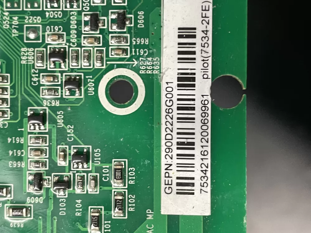 GE WH22X32357 WH22X29556 290D2226G001 Washer Control Board AZ17988 | WM1236