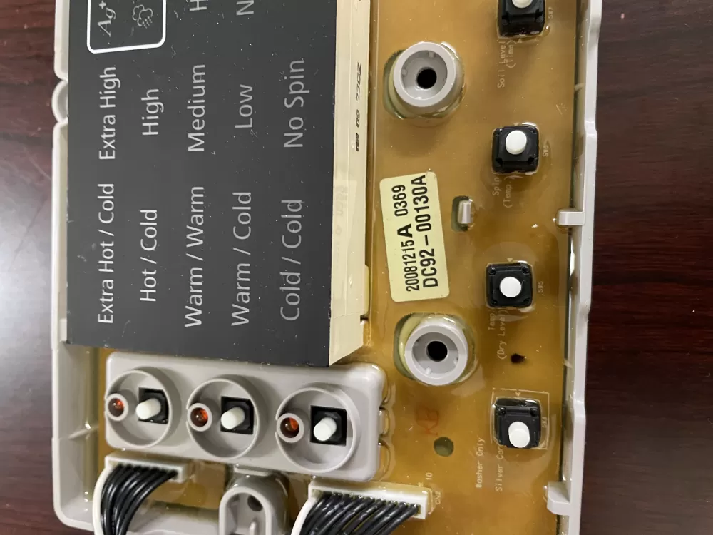 Samsung DC92-00130A DC92-00125A Washer UI Control Board AZ67124 | KMV550