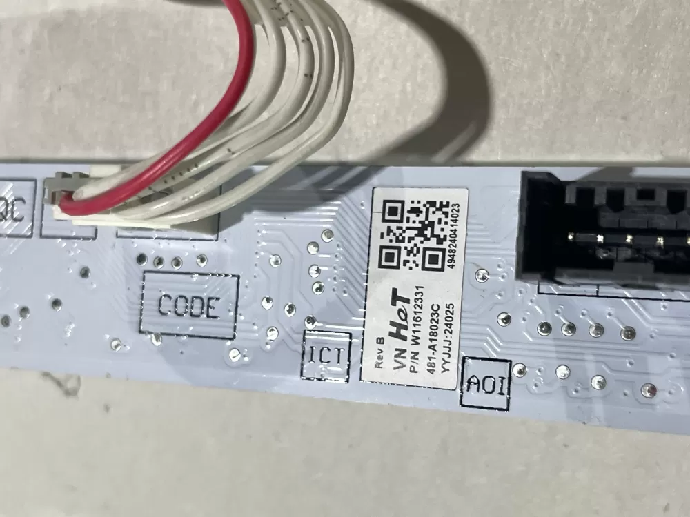 Whirlpool W11612331 Washer Touch Sensor Control Board AZ175037 | Wm587