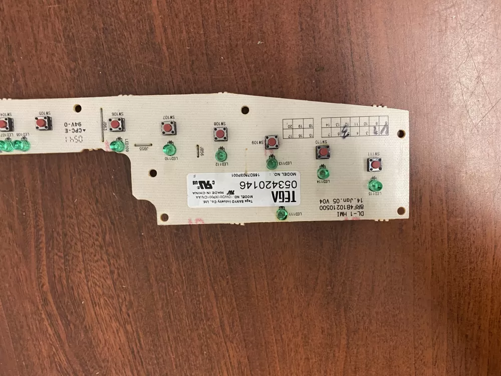 GE 165D7803P001 Dishwasher Control Board AZ38950 | BKV384