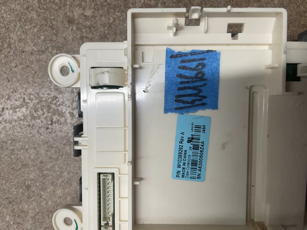 Whirlpool W10389292 Dryer User Interface Display Control Board AZ5418 | KM1661