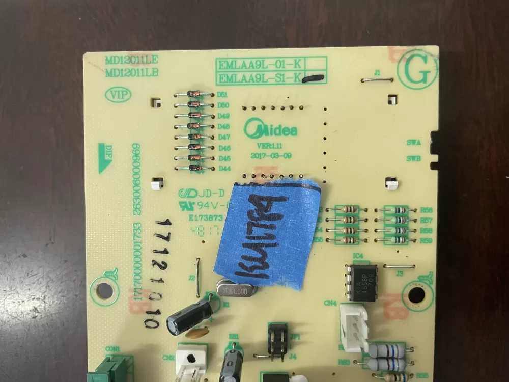 Midea Kenmore MD12011LE EMLAA9L-S1-K Microwave Control Board AZ48357 | KM1784