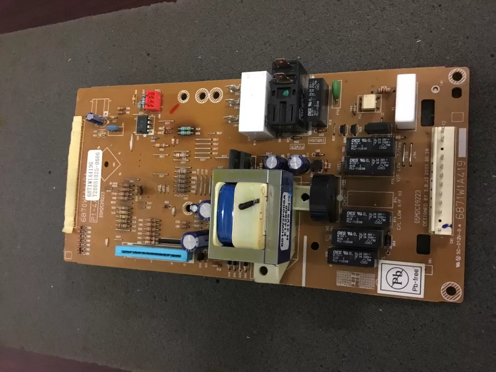 LG 6871W1A419G Microwave Control Board Contorl Panel